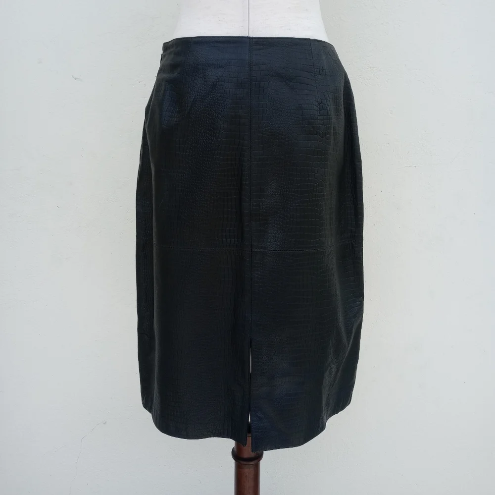 Style & Co. Collection‎ Genuine Leather Skirt